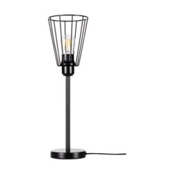 Swan Lampa Stołowa 1xE27 Max.25W Czarny/Czarny PVC