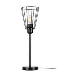 Swan Lampa Stołowa 1xE27 Max.25W Czarny/Czarny PVC