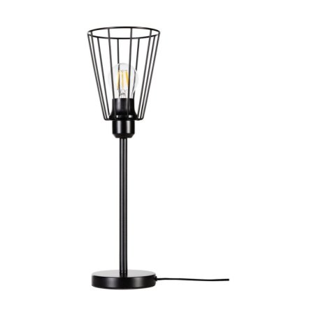 Swan Lampa Stołowa 1xE27 Max.25W Czarny/Czarny PVC