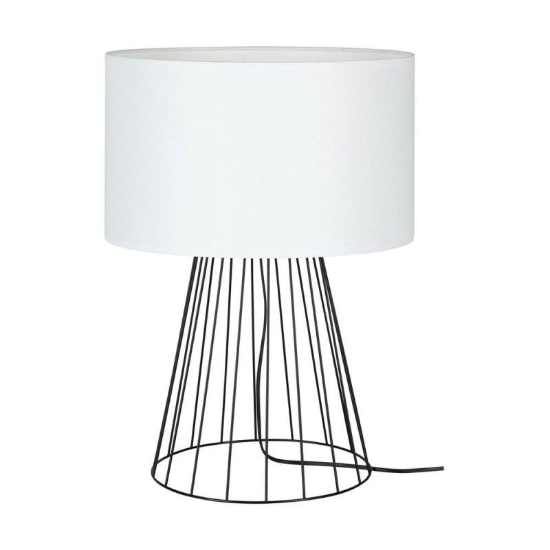 Swan Lampa Stołowa 1xE27 Max.60W Czarny/Czarny PVC/Biały