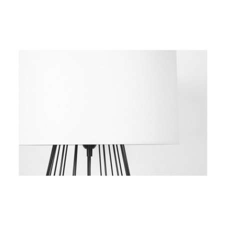 Swan Lampa Stołowa 1xE27 Max.60W Czarny/Czarny PVC/Biały