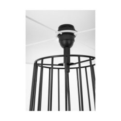 Swan Lampa Podłogowa 1xE27 Max.60W Czarny/Czarny PVC/Biały