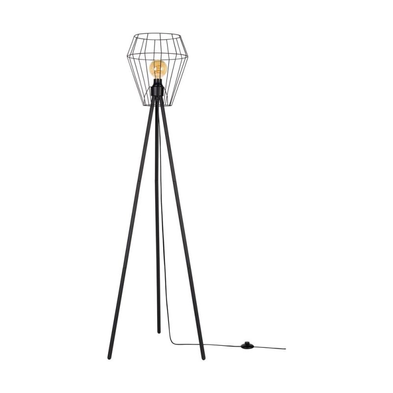 Endorfina Lampa Podłogowa 1xE27 Max.40W Czarny/Czarny