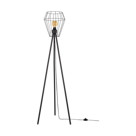 Endorfina Lampa Podłogowa 1xE27 Max.40W Czarny/Czarny