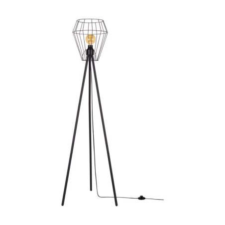 Endorfina Lampa Podłogowa 1xE27 Max.40W Czarny/Czarny