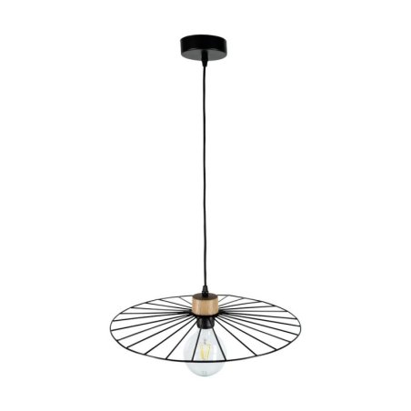 Antonella Lampa Wisząca 1xE27 Max.60W Czarny/Czarny/Dąb Olejowany/Czarny