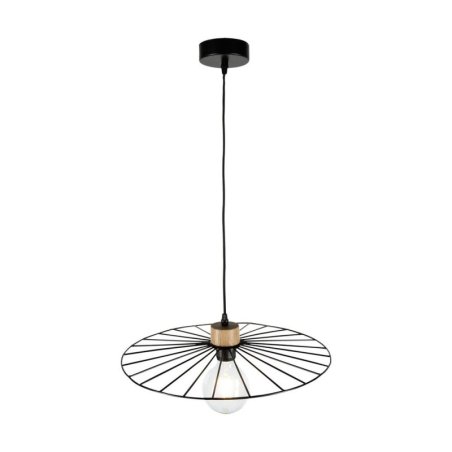 Antonella Lampa Wisząca 1xE27 Max.60W Czarny/Czarny/Dąb Olejowany/Czarny