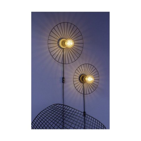 Antonella Kinkiet 1xE27 Max.25W Dąb Olejowany/Czarny