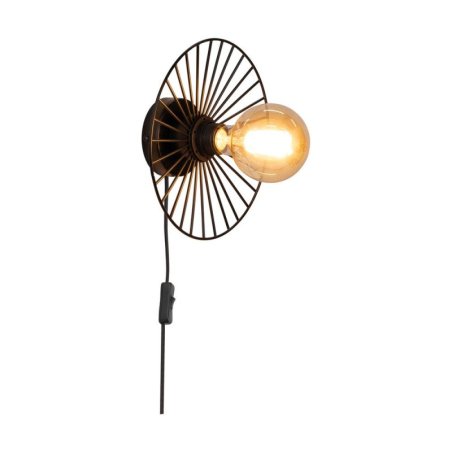 Antonella Kinkiet 1xE27 Max.25W Czarny