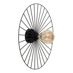 Antonella Kinkiet 1xE27 Max.25W Czarny