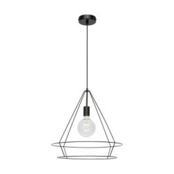 Casa Triango Lampa Wisząca 1xE27 Max.60W Czarny/Czarny PVC
