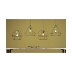 Casa Triango Lampa Wisząca 1xE27 Max.60W Czarny/Dąb Olejowany