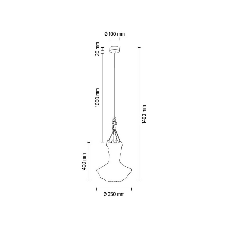 Samba Lampa Wisząca 1xE27 Max.15W LED Dąb Olejowany/Kremowy