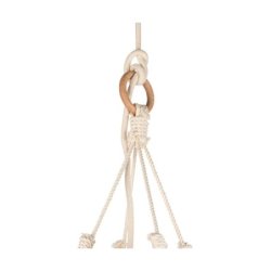 Samba Lampa Wisząca 1xE27 Max.15W LED Dąb Olejowany/Kremowy