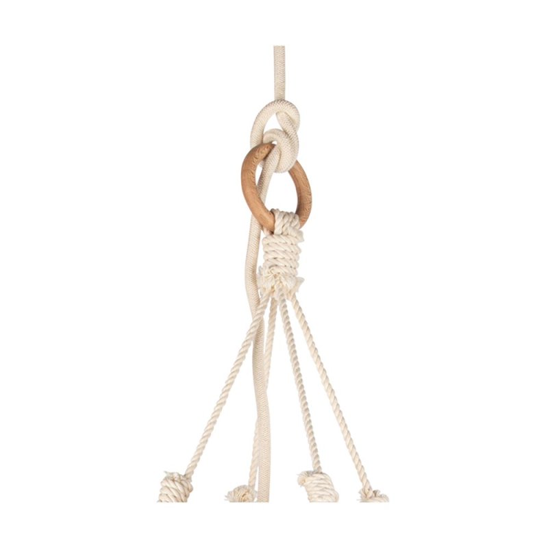 Samba Lampa Wisząca 1xE27 Max.15W LED Dąb Olejowany/Kremowy