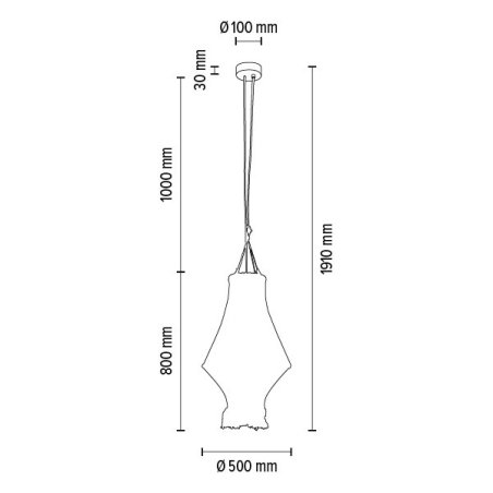 Reve Lampa Wisząca 3xE27 Max.15W LED Dąb Olejowany/Kremowy