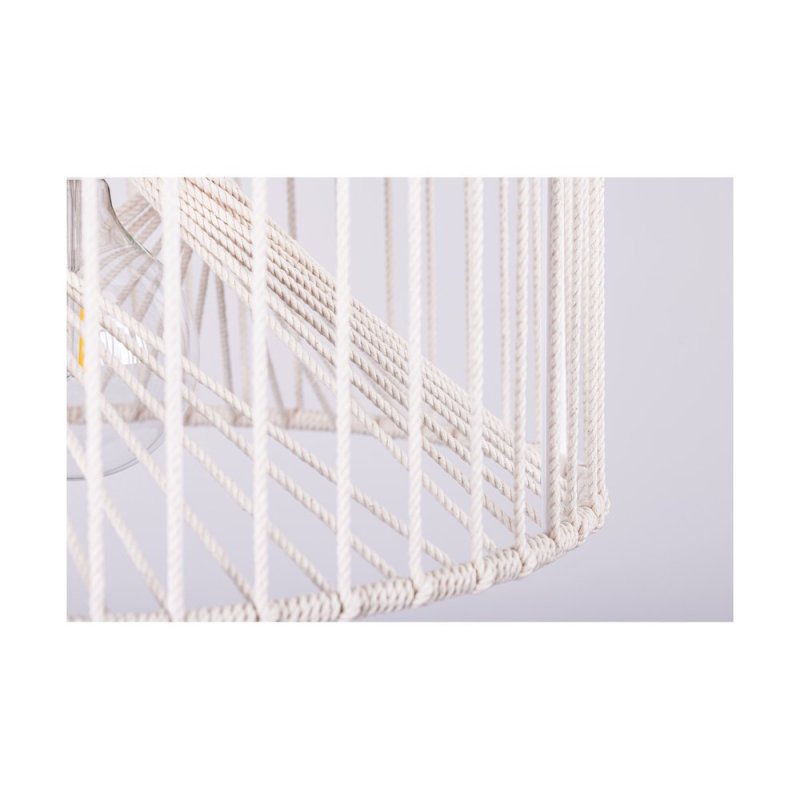 Reve Lampa Wisząca 1xE27 Max.15W LED Dąb Olejowany/Kremowy