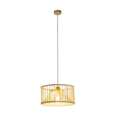 Reve Lampa Wisząca 1xE27 Max.15W LED Dąb Olejowany/Kremowy