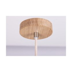 Reve Lampa Wisząca 1xE27 Max.15W LED Dąb Olejowany/Kremowy