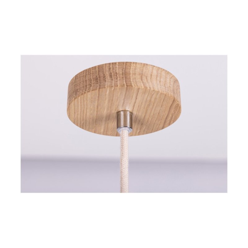 Reve Lampa Wisząca 1xE27 Max.15W LED Dąb Olejowany/Kremowy