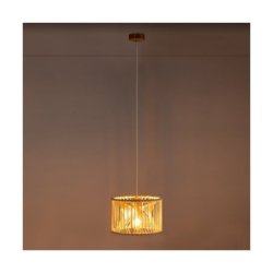 Reve Lampa Wisząca 1xE27 Max.15W LED Dąb Olejowany/Kremowy