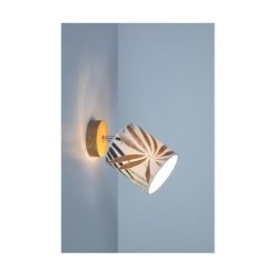 Hoja Kinkiet 1xE27 Max.25W Dąb Olejowany/Multikolor