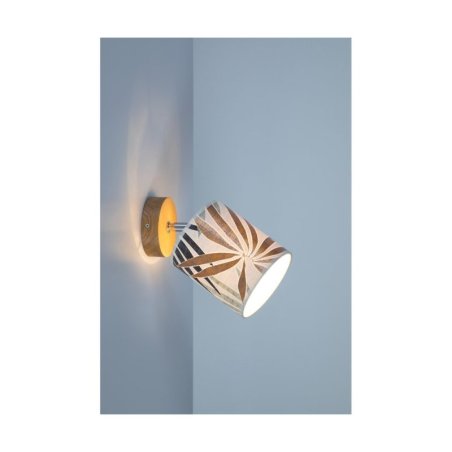 Hoja Kinkiet 1xE27 Max.25W Dąb Olejowany/Multikolor