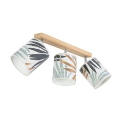 Hoja Lampa Sufitowa 3xE27 Max.25W Dąb Olejowany/Multikolor