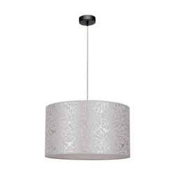 Mateo Lampa Wisząca 1xE27 Max.60W Czarny/Transparentny PVC/Beżowy