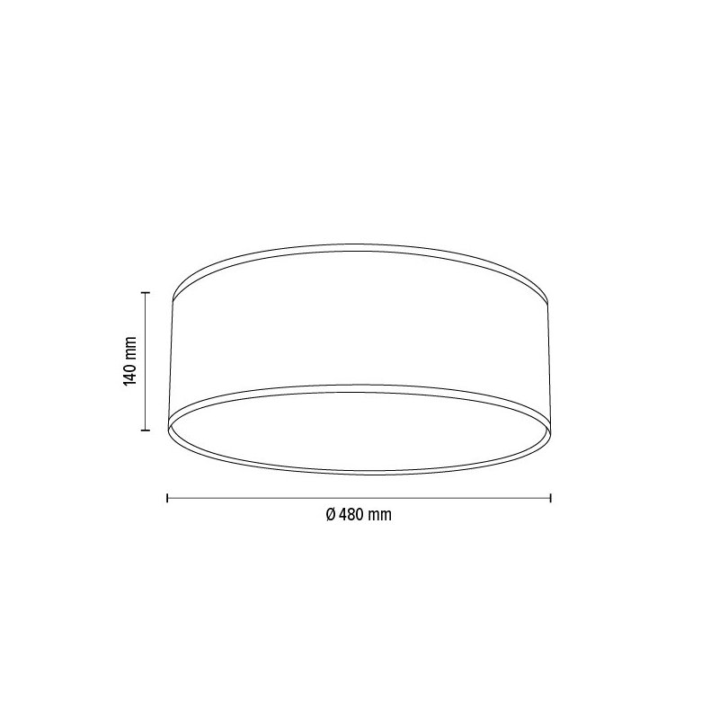 Mateo Lampa Sufitowa 4xE27 Max.25W Biały/Beżowy