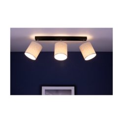 Mateo Lampa Sufitowa 3xE27 Max.25W Czarny/Beżowy