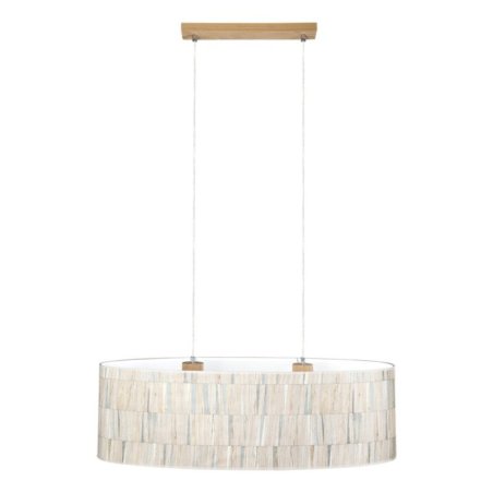 Malo Lampa Wisząca 2xE27 Max.40W Dąb Olejowany/Transparentny PVC/Multicolor