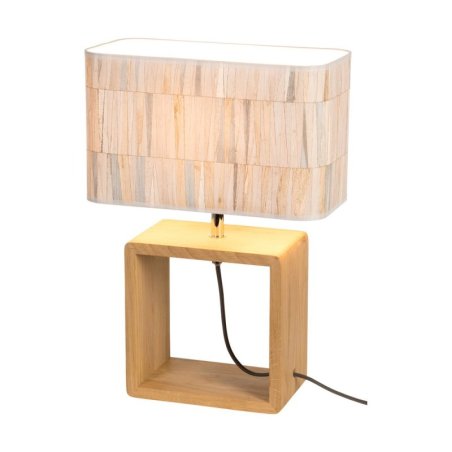 Malo Lampa Stołowa 1xE27 Max.25W Dąb Olejowany/Antracyt/Multikolor