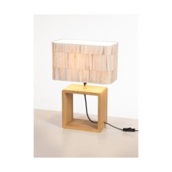 Malo Lampa Stołowa 1xE27 Max.25W Dąb Olejowany/Antracyt/Multikolor