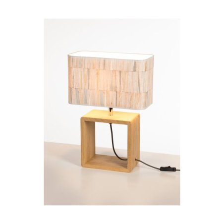 Malo Lampa Stołowa 1xE27 Max.25W Dąb Olejowany/Antracyt/Multikolor