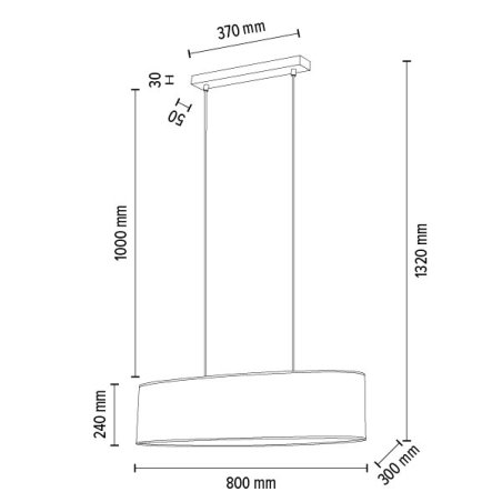 Espacio Lampa Wisząca 2xE27 Max.40W Czarny/Transparentny PVC/Multikolor
