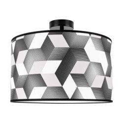 Espacio Lampa Sufitowa 1xE27 Max.60W Czarny/Multikolor