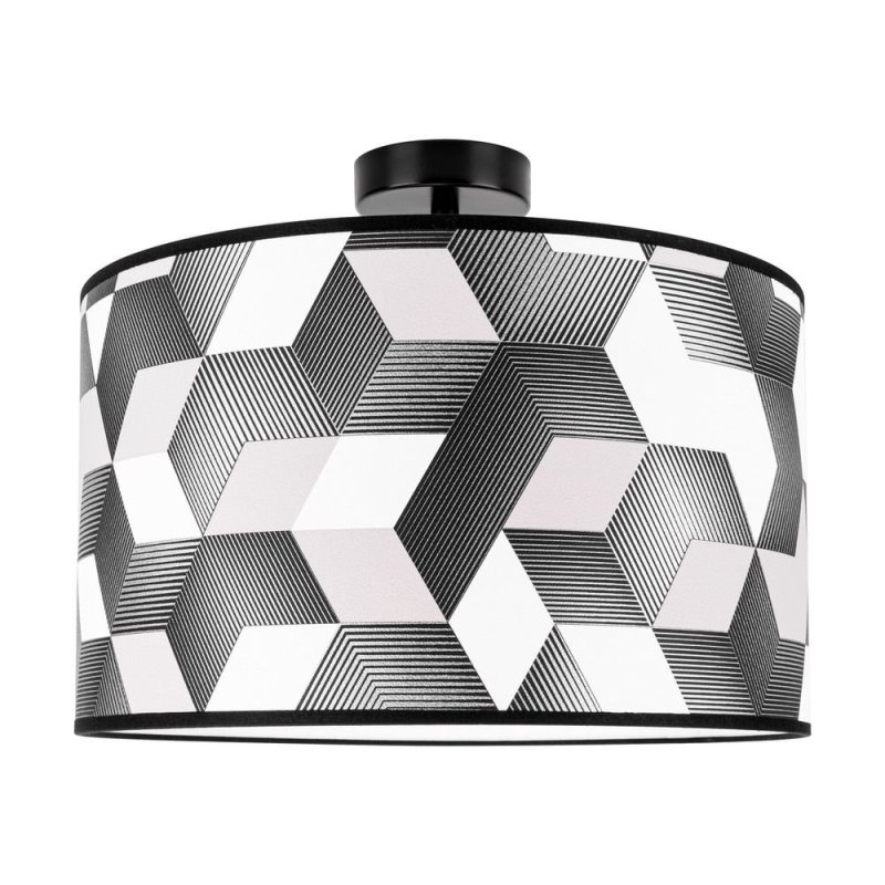 Espacio Lampa Sufitowa 1xE27 Max.60W Czarny/Multikolor