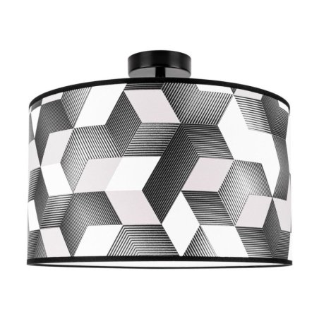 Espacio Lampa Sufitowa 1xE27 Max.60W Czarny/Multikolor