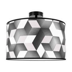 Espacio Lampa Sufitowa 1xE27 Max.60W Czarny/Multikolor