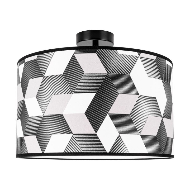 Espacio Lampa Sufitowa 1xE27 Max.60W Czarny/Multikolor