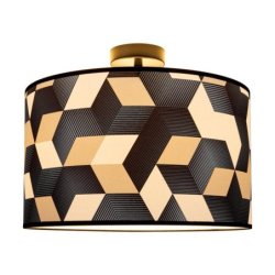 Espacio Lampa Sufitowa 1xE27 Max.60W Czarny/Multikolor