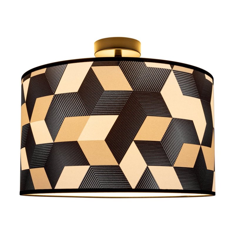 Espacio Lampa Sufitowa 1xE27 Max.60W Czarny/Multikolor