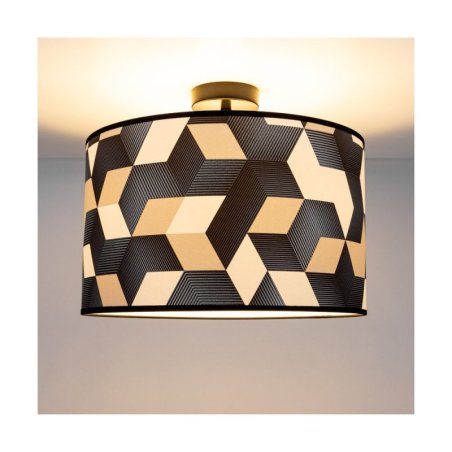 Espacio Lampa Sufitowa 1xE27 Max.60W Czarny/Multikolor