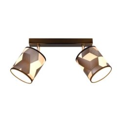 Espacio Lampa Sufitowa 2xE27 Max.25W Czarny/Multikolor