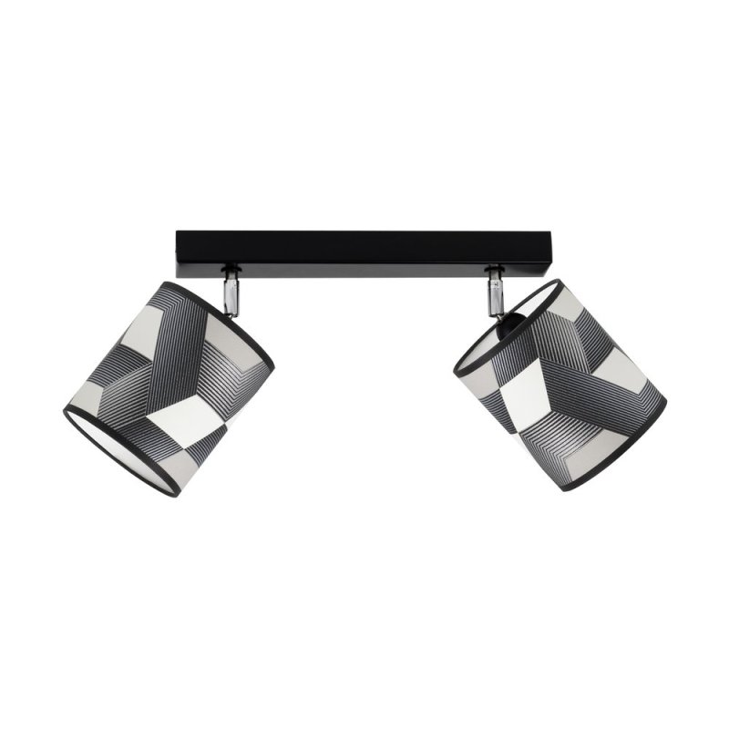 Espacio Lampa Sufitowa 2xE27 Max.25W Czarny/Multikolor