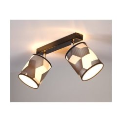 Espacio Lampa Sufitowa 2xE27 Max.25W Czarny/Multikolor