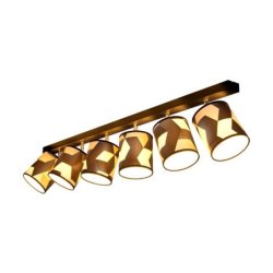 Espacio Lampa Sufitowa 6xE27 Max.25W Czarny/Multikolor