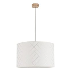 Punto Lampa Wisząca 1xE27 Max.60W Dąb Olejowany/Transparentny PVC/Multikolor