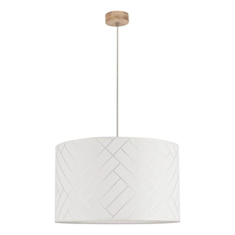 Punto Lampa Wisząca 1xE27 Max.60W Dąb Olejowany/Transparentny PVC/Multikolor